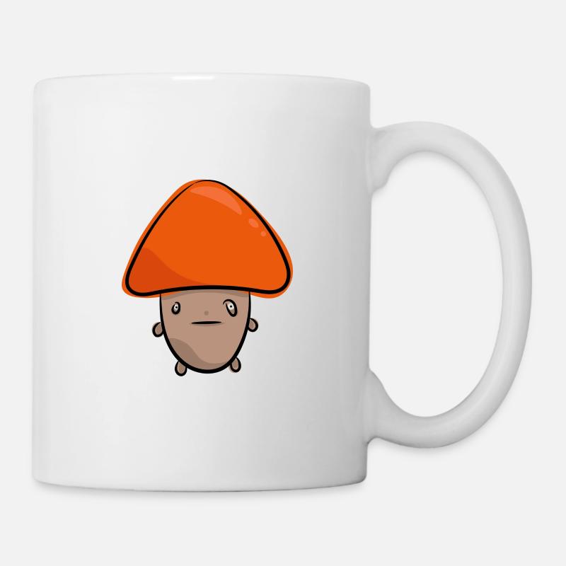 Funny mushroom, hilarious, mushroom picker, forest, mushrooms - Mug - white