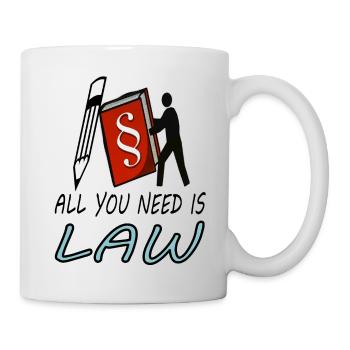 Étude de droit étudiant en droit étudiant cadeau - Mug blanc - blanc - Droite