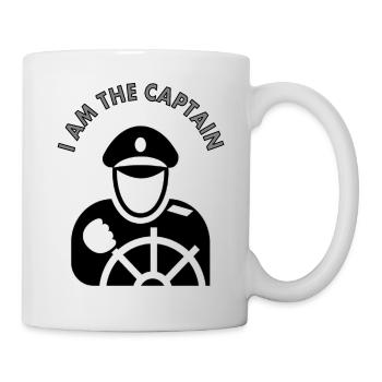 proud captain boat captain anchor ship captain - Mug - white - Right