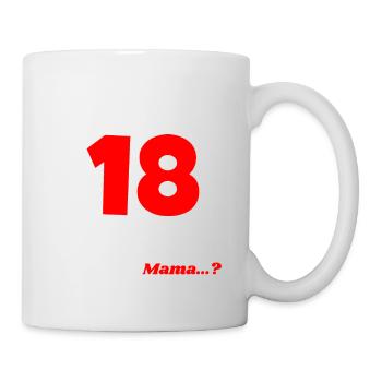 Besonderes Geschenk 18 Geburtstag Tochter - Tasse - Weiß - Rechts