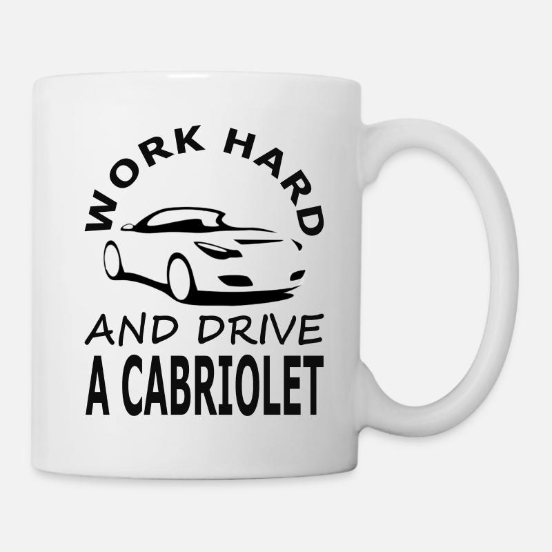 Cabrio fahren Cabriofahrer Cabriolet Geschenk - Tasse - Weiß