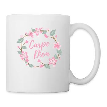 Carpe Diem - Tasse - Weiß - Rechts