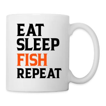 Eat Sleep Fish Repeat - Mug - white - Right