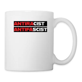 Antiracist Antifascist Resistance Anti  Woke - Mug - white - Right