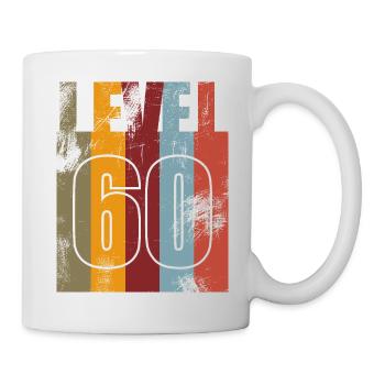 Level 60 birthday vintage - Mug - white - Right