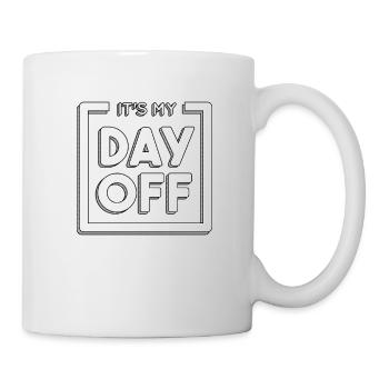 C'est ma chemise de jour de congé - Mug blanc - blanc - Droite