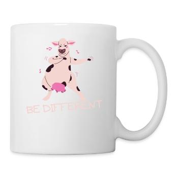 Soyez différent cadeau drôle de vache - Mug blanc - blanc - Droite