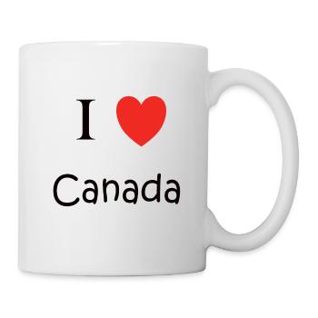 I Love Canada Land Nation Love Hearts Toronto - Mug - white - Right