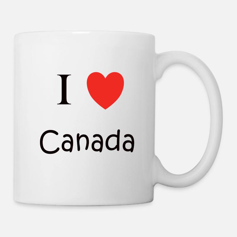 I Love Canada Pays Nation Chers coeurs Toronto - Mug blanc - blanc
