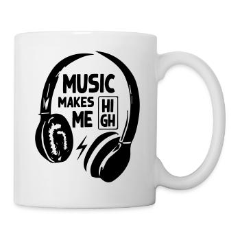 Music Headphone - Tasse - Weiß - Rechts