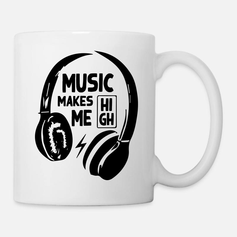Music Headphone - Tasse - Weiß