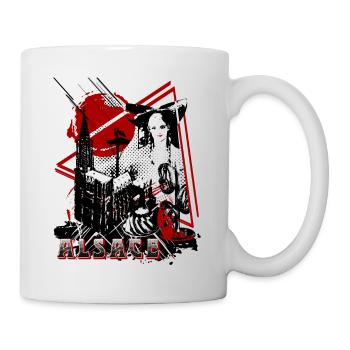 Région Alsace - Mug blanc - blanc - Droite