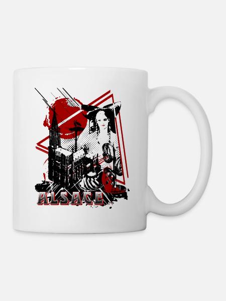 Région Alsace - Mug blanc - blanc