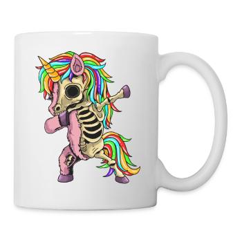 Zombie Einhorn Dabbing - Tasse - Weiß - Rechts
