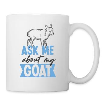 Ask Me About My Goat Baby Goat - Tasse - Weiß - Rechts