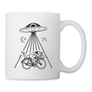 Albert Hofmann abducted by an Alien DMT - Mug - white - Right