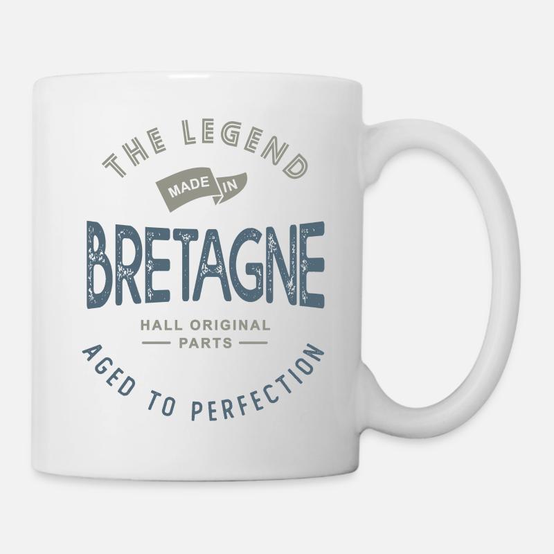 MADE IN BRETAGNE cadeau noel anniversaire breton - Mug blanc - blanc