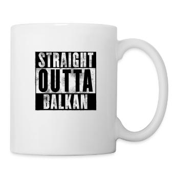 Tout droit Outta Balkans | Croatie Bosna Srbija Jugo - Mug blanc - blanc - Droite