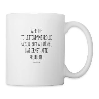 MONKS | Toilettenpapier-Rolle - Tasse - Weiß - Rechts