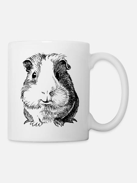 Guinea pig ink from the front - Mug - white