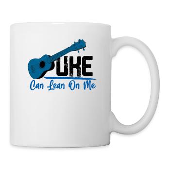 Uke Can Lean On Me Ukulele Player Hawaiian Musicia - Mug blanc - blanc - Droite