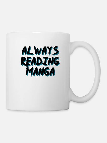 Always Reading Manga - Mug - white