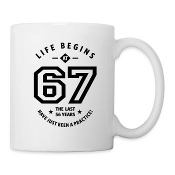 67 Jahre altes Geschenk | Geschenkideen zum 67. Geburtstag - Tasse - Weiß - Rechts
