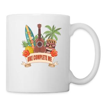 Uke Complete Me Ukulele Player Hawaiian Musician - Mug blanc - blanc - Droite