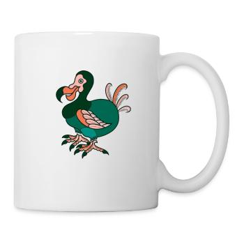 Dodo Loco drôle de bande dessinée d'oiseau dodo - Mug blanc - blanc - Droite