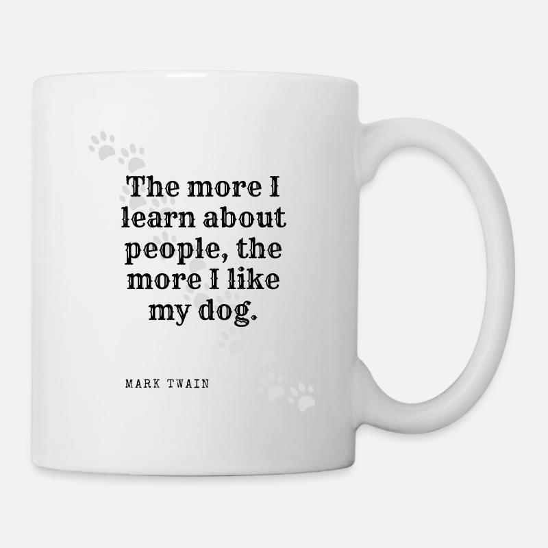 J'aime mon chien. - Mug blanc - blanc