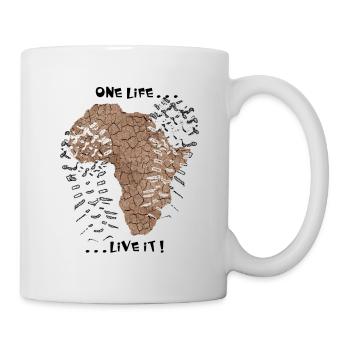 One life... ... live it! - Mug - white - Right