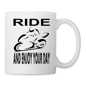 Motorcycle riding Motorcycles Sayings Gift Moto - Mug - white - Right
