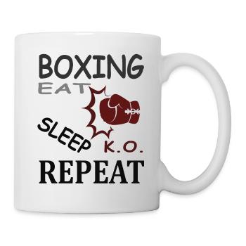 boxing boxing match boxing gloves fist knockout gift - Mug - white - Right