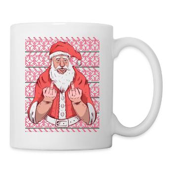 Pull de Noël laid Père Noël - Mug blanc - blanc - Droite