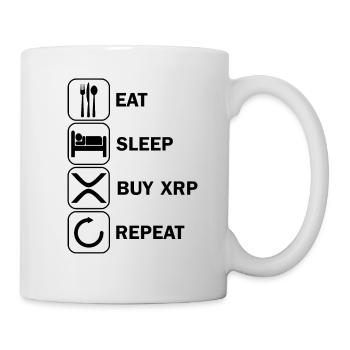 eat sleep buy xrp Ripple HODL Crypto Crypto Crypto - Mug - white - Right