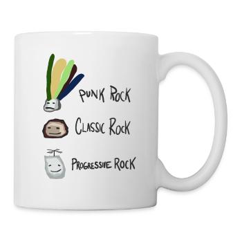 Rock, rock, rock funny design - Mug - white - Right