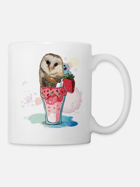 Eule - Tasse - Weiß