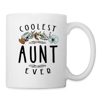 Tante la plus cool pour femme - cadeau tante - Mug blanc - blanc - Droite