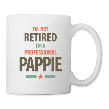 I'm Not Retired I'm a Professional Pappie Gift - Mug - white - Right