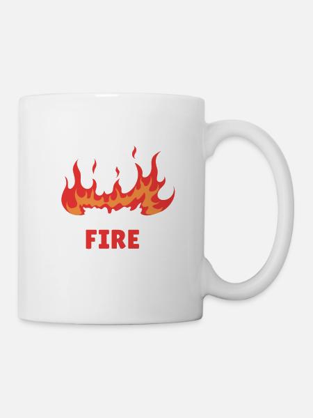 I'm on fire funny saying fire gift idea - Mug - white