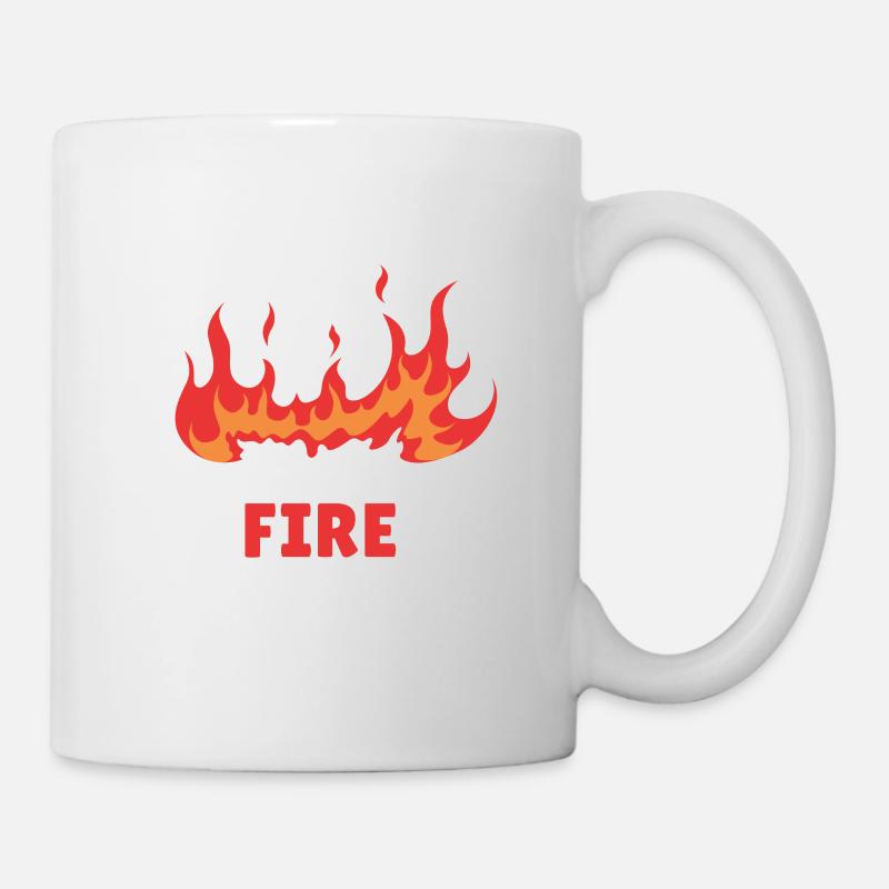 I'm on fire witziger Spruch Feuer Geschenkidee - Tasse - Weiß
