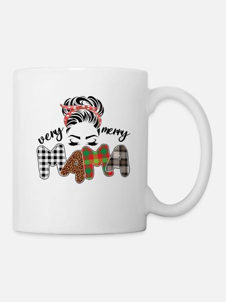 very merry mama christmas - Mug - white