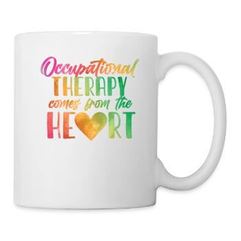 Ergotherapeut Occupational Therapy Come From Heart - Tasse - Weiß - Rechts