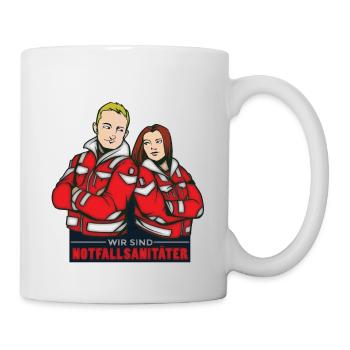 Wir sind Notfallsanitäter - Tasse - Weiß - Rechts