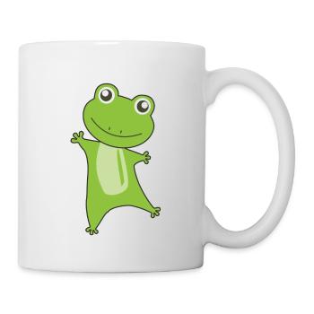 Frosch lustige Tiere süß grüne Frösche für Kinder - Mug blanc - blanc - Droite
