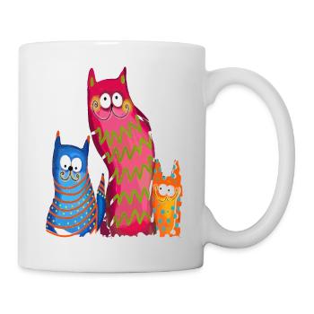 Funny cats - Mug - white - Right