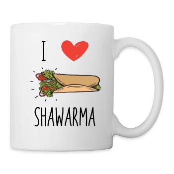 Shawarma arabe nourriture kebab cadeau drôle - Mug blanc - blanc - Droite
