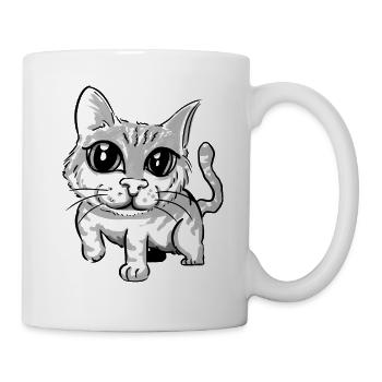 Chaton ultra mignon - Mug blanc - blanc - Droite