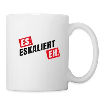 techno eskaliert witzig EDM Geschenkidee - Tasse - Weiß - Rechts