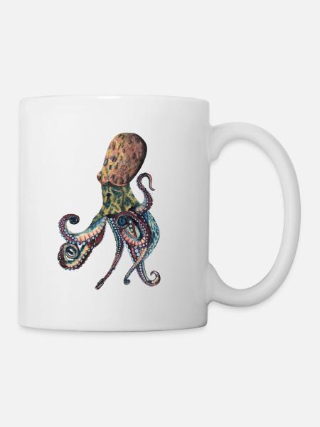 Poulpe poulpe - Mug blanc - blanc